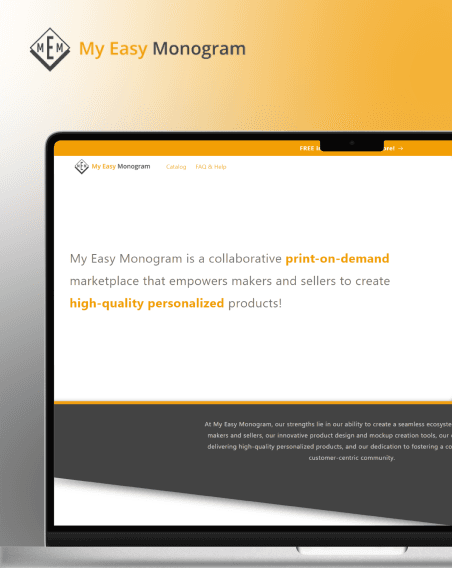 My Easy Monogram - Efficient Dropshipping Platform